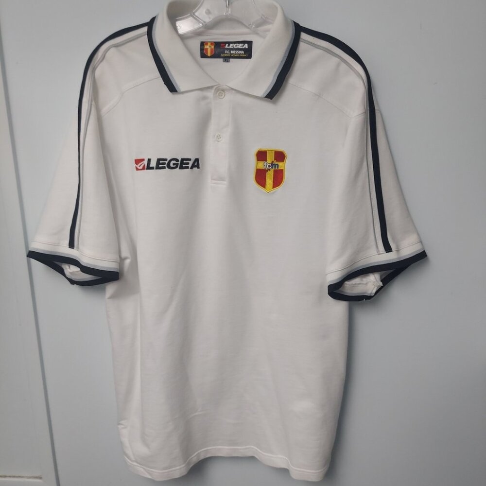 FC Messina LEGEA Polo Shirt Golf XL Soccer Football Italy Italian Club Soccer